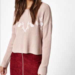 Pacsun Embroidered Kendall & Kylie Sweater